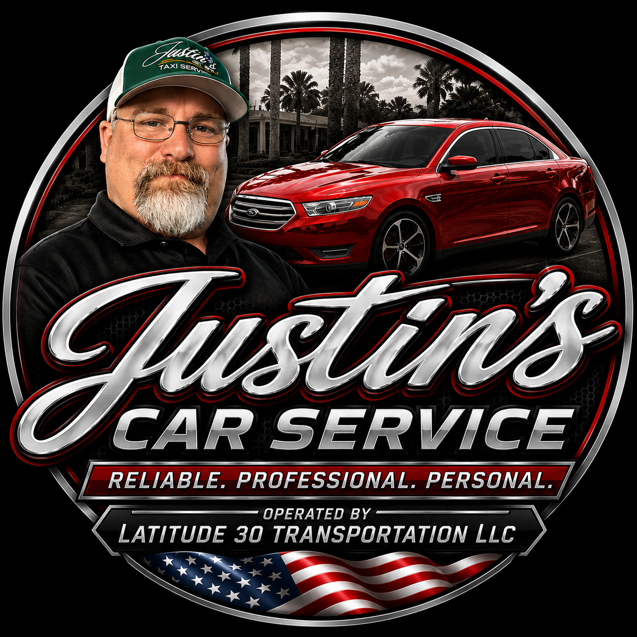 Justin's Car Service logo