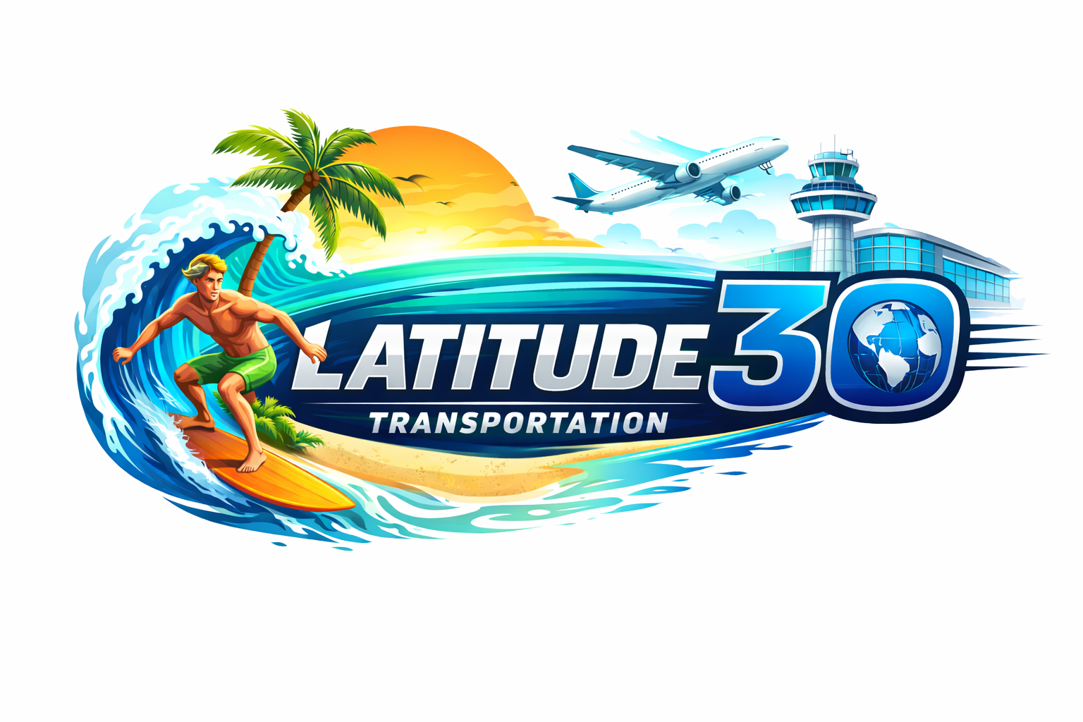 Latitude 30 Transportation logo